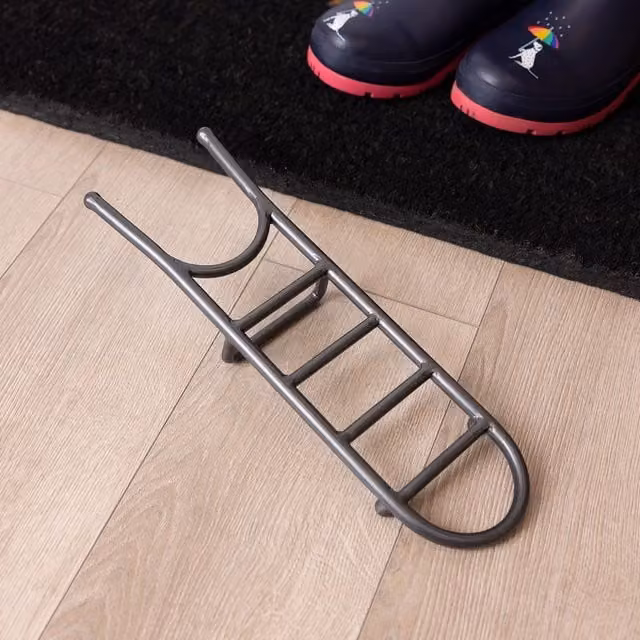 Charles Bentley Charnwood Cast Iron Boot Jack in Dark Grey, W/D/H: 34.5 x 11.5 x 5.5 cm – 1
