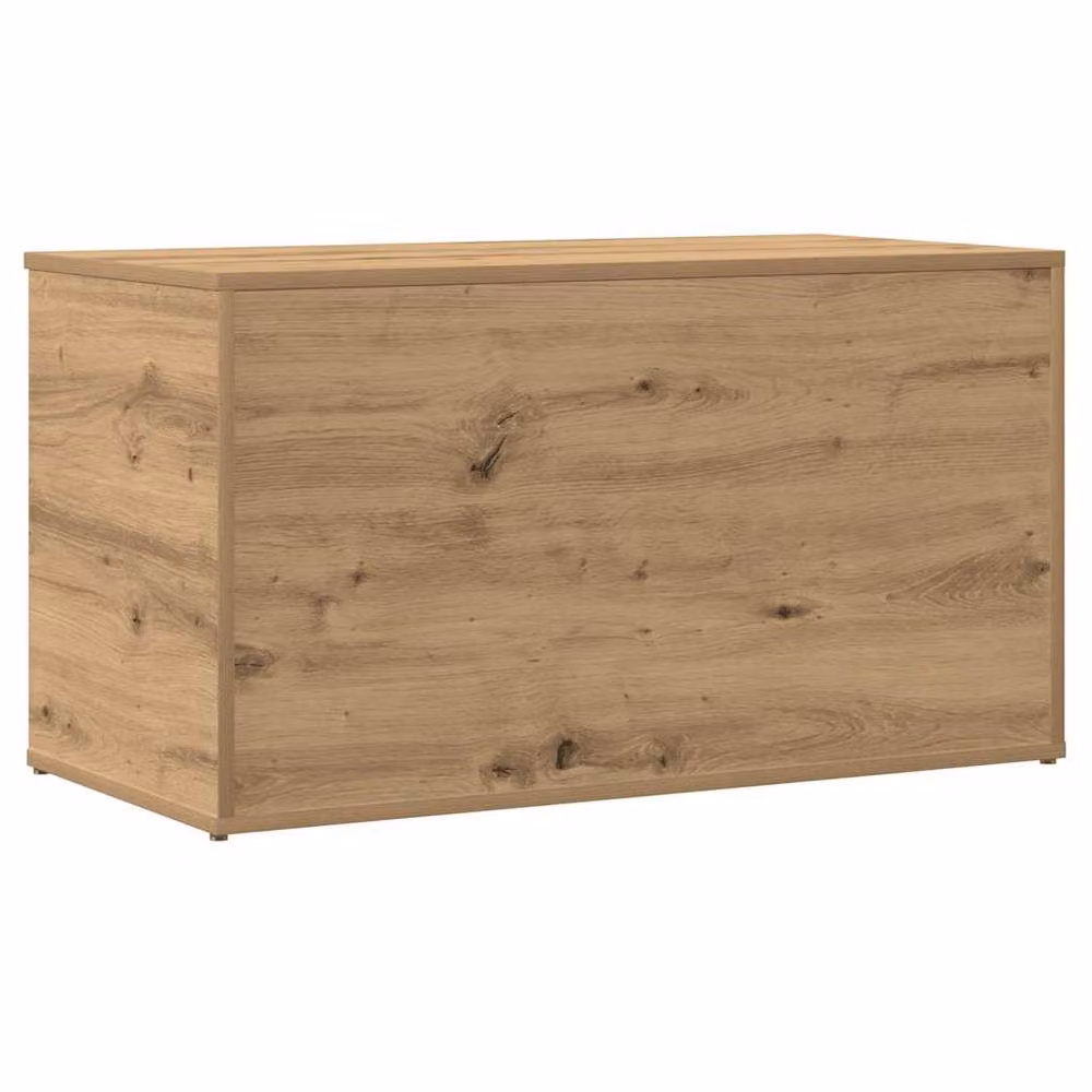 Berkfield Home Artisan Oak Storage Chest in Brown, W/D/H: 84 x 42 x 46 cm – 2