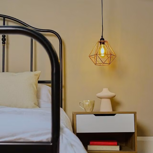 ValueLights Diablo Industrial Copper Ceiling Pendant Shade Pair