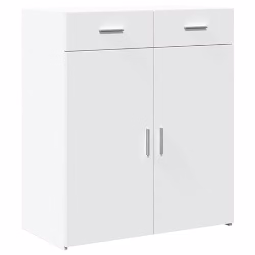 vidaXL Modern White Sideboard in Engineered Wood W/D/H: 80 x 42.5 x 93 cm