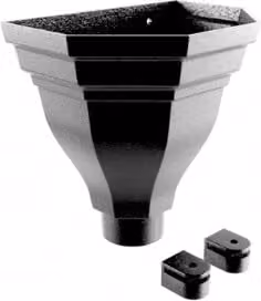 ARP Cast Aluminium Round Merus Small Hopper 76mm in Black 9005 Leatherette