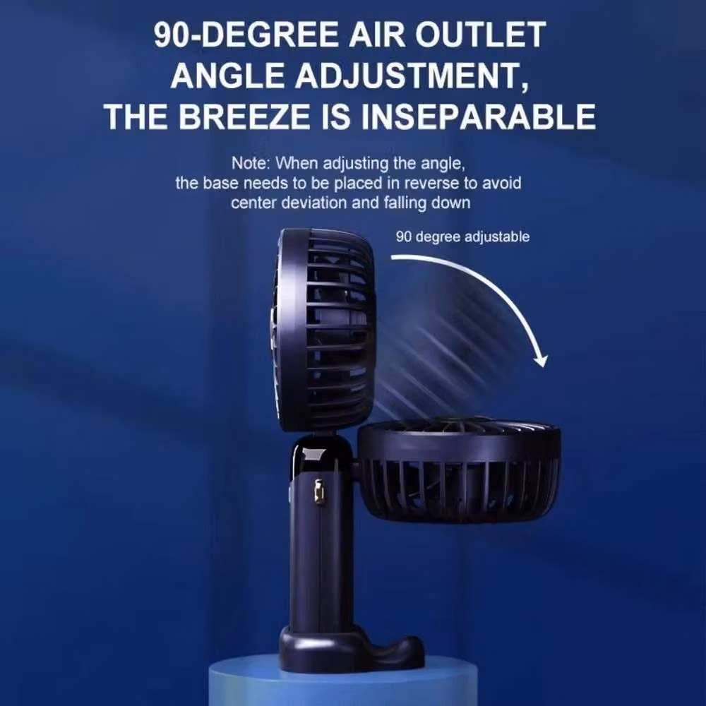 KORVIXA Purple Portable Handheld Mini Folding Rechargeable Fan – 3