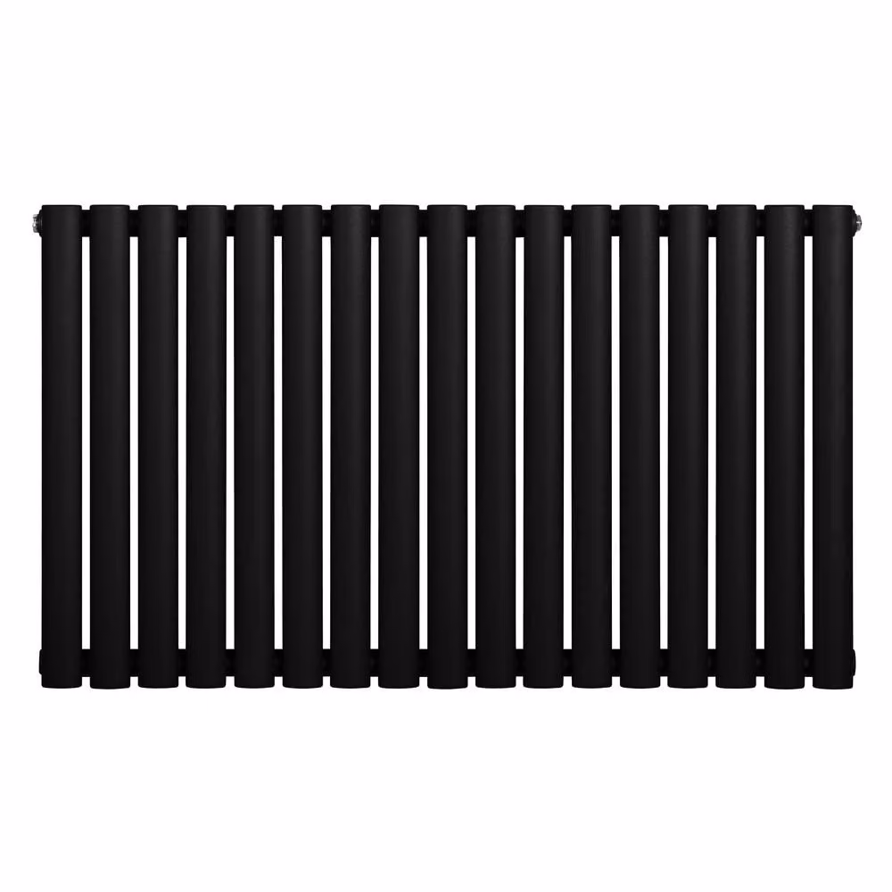 Monstershop Oval Single Column Steel Radiator, Black, W: 60.0 cm, H: 102.0 cm – 2