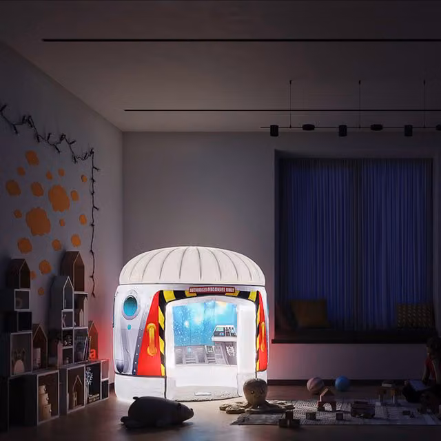 PODS Sensory Play Space Galactic Space Adventure Play Tent in White with Colour Changing LEDs