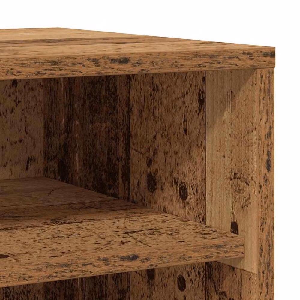 Berkfield Home Set of 2 Rustic Brown Engineered Wood Shoe Cabinets, W/D/H: 32 x 35 x 70 cm – 5