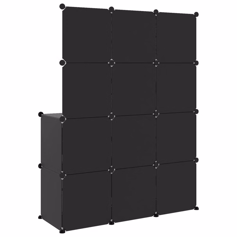 Berkfield Home 10 Cube Storage Cabinet for Kids in Black – 5