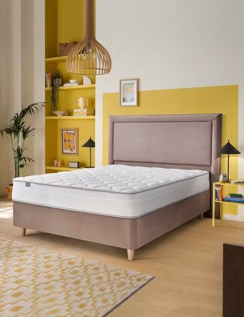 Silentnight Hybrid Antibacterial Memory Foam Pocket Sprung Mattress, White, W: 140 cm, L: 200 cm