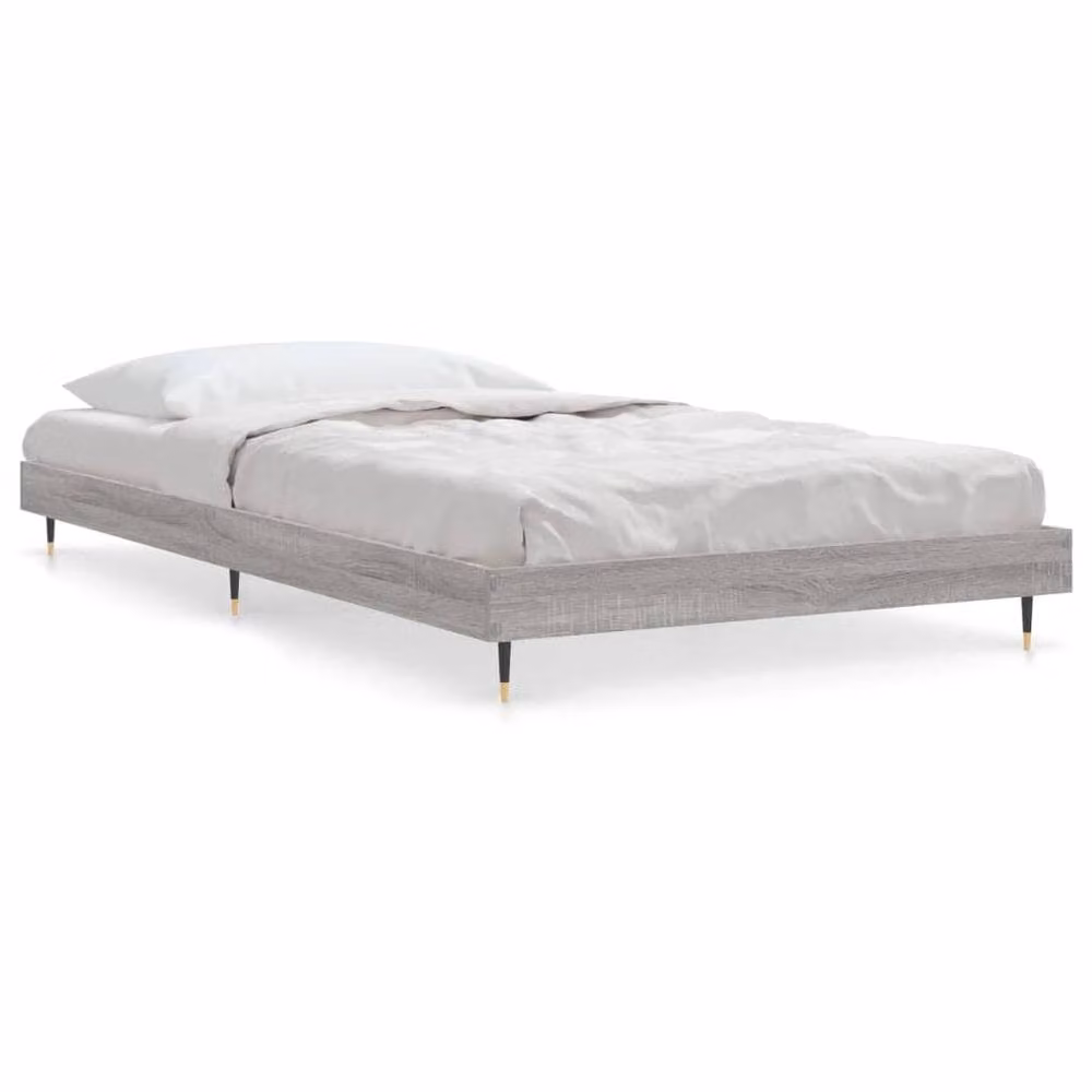 Berkfield Home Sonoma Durable Bed Frame in Grey, W/D/H: 90 x 20 x 203 cm – 2