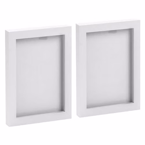 Nicola Spring Rectangular Photo Frames, Pack of 2, White