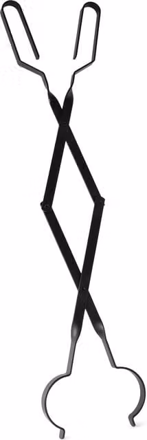 Joejis Black Metal Iron Fireplace Tongs