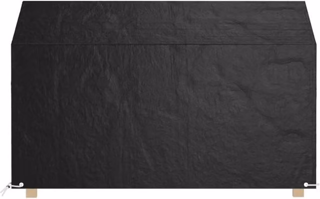 Berkfield Home Durable Water-Repellent Garden Bench Cover in Black, Polyethylene, W: 190 cm, D: 70 cm, H: 70-88 cm