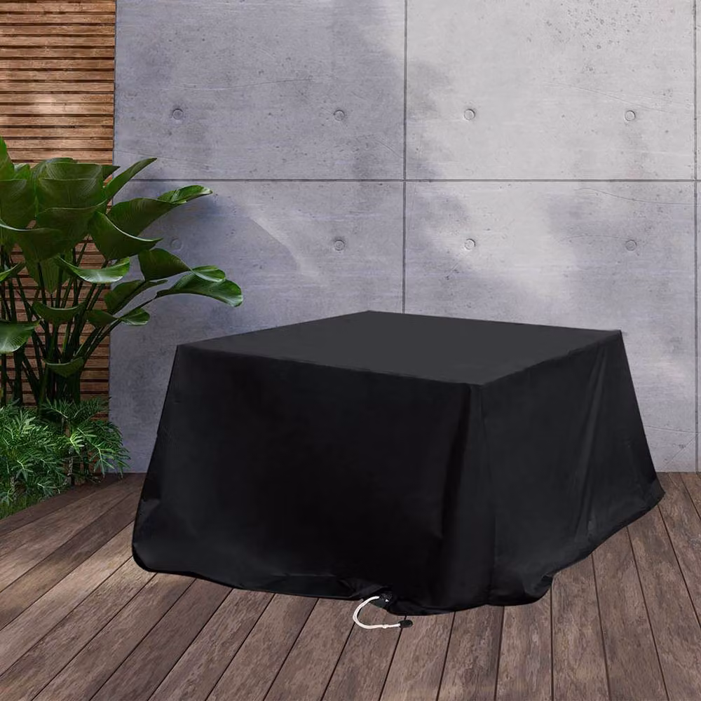 Marlow Waterproof Black Outdoor Furniture Cover with UV Protection for Gardens, 150 cm – 3