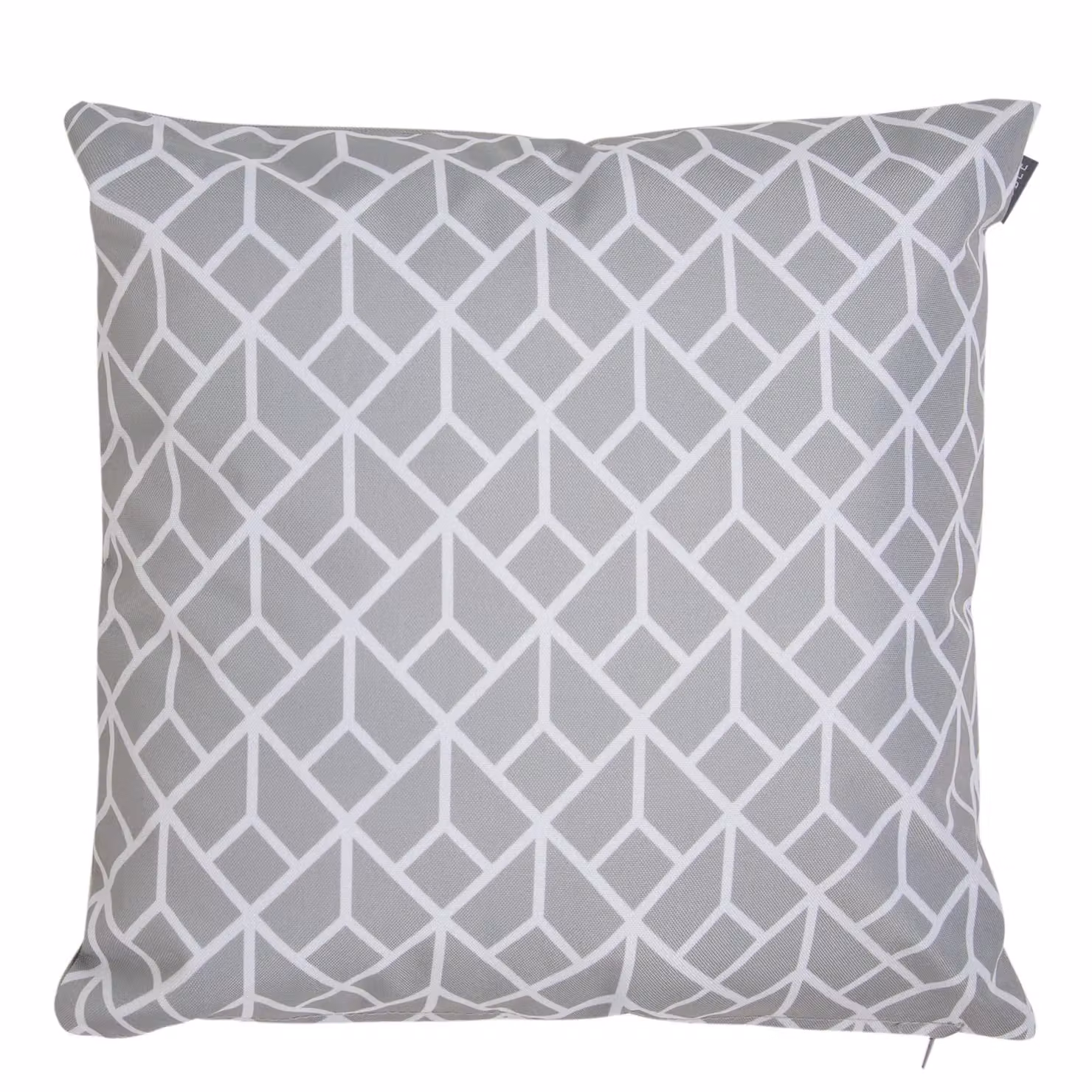 Icon Geometric Pattern Waterproof Indoor and Outdoor Cushion, Yellow and Grey, W/D/H: 43 x 43 x 43 cm – 2