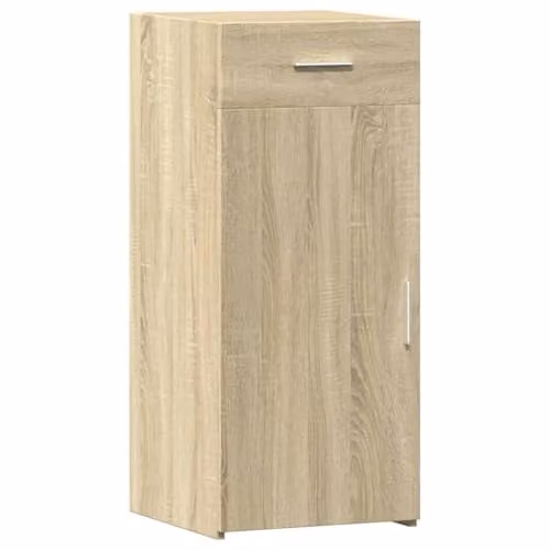 vidaXL Sonoma Oak Sideboard in Brown and Beige, W/D/H: 40 x 42.5 x 93 cm