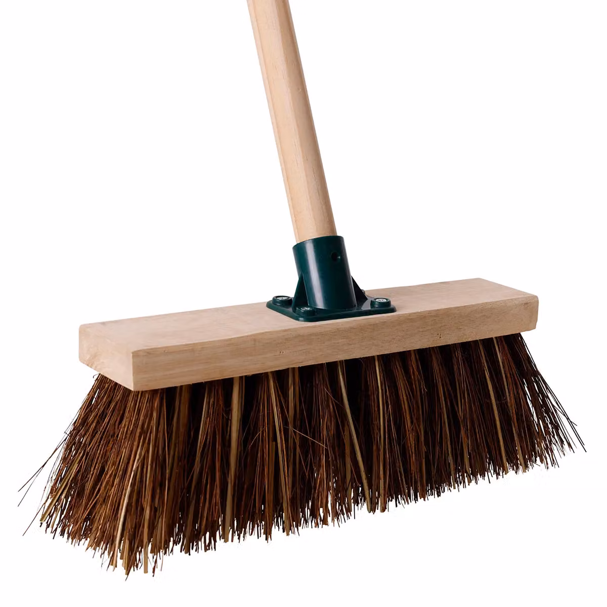 Charles Bentley Natural Fibre and Wood Garden Broom in Brown and Beige – 2