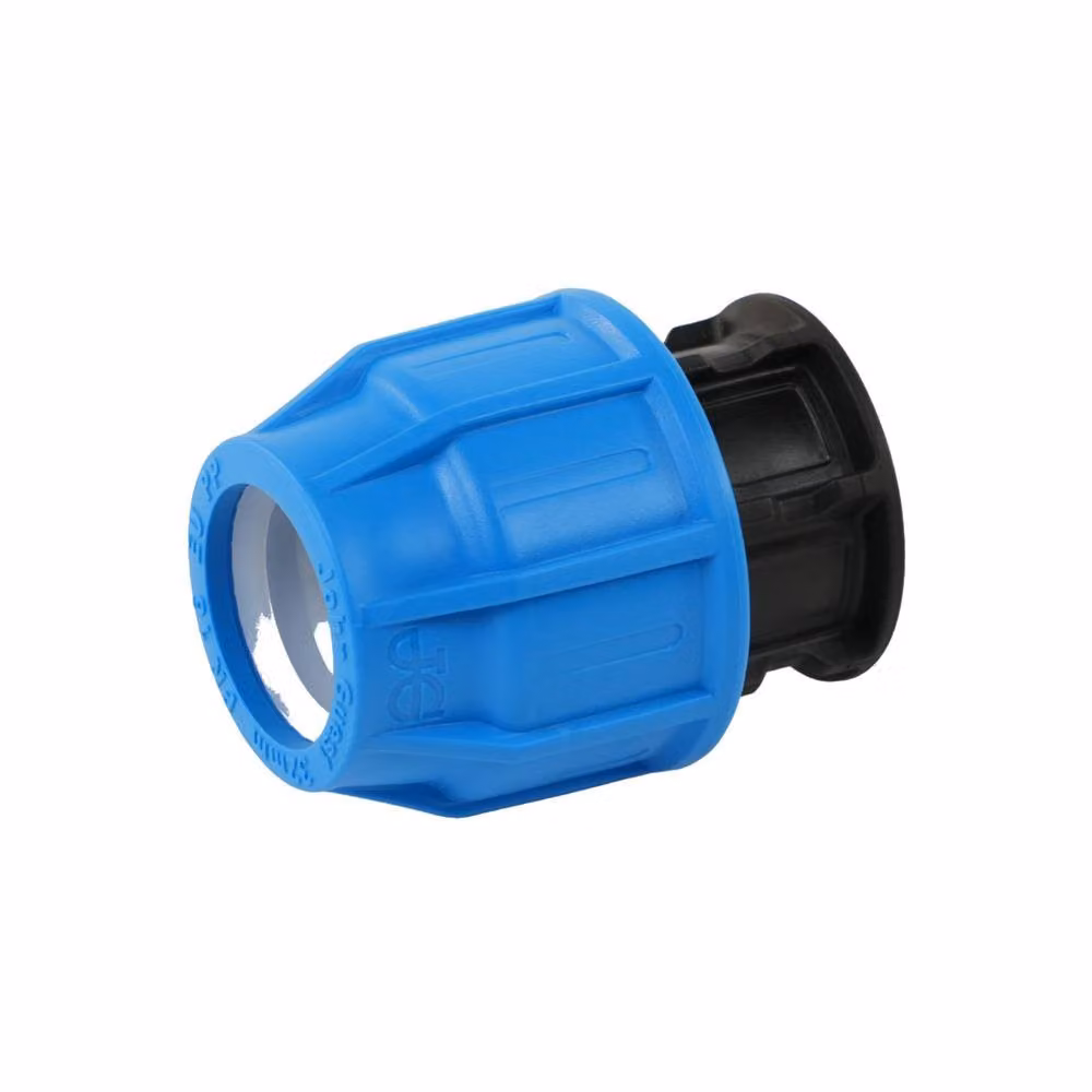 John Guest MDPE Compression Stop End 25mm Blue – 2