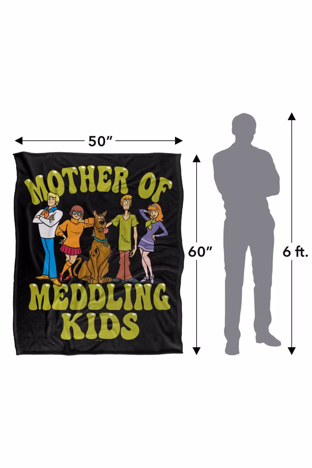 Warner Bros. Scooby Doo Meddling Kids Super Soft Silky Touch Fleece Throw Blanket, Multicolour, W: 91.44 cm, D: 147 cm – 8