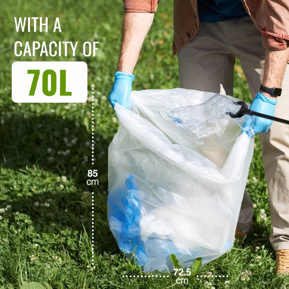 ECOBAG Heavy Duty Bin Liners, 70L, 40 Pack, Clear – 2