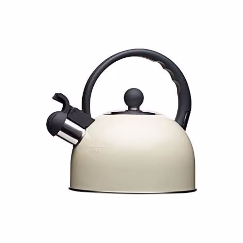 Living Nostalgia Whistling Kettle, 1.3 Litre, Cream – 1