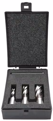 Evolution Short Series Magnetic Drilling Cutter Kit, 3 Piece HSS Set in Silver, 25 mm – 1