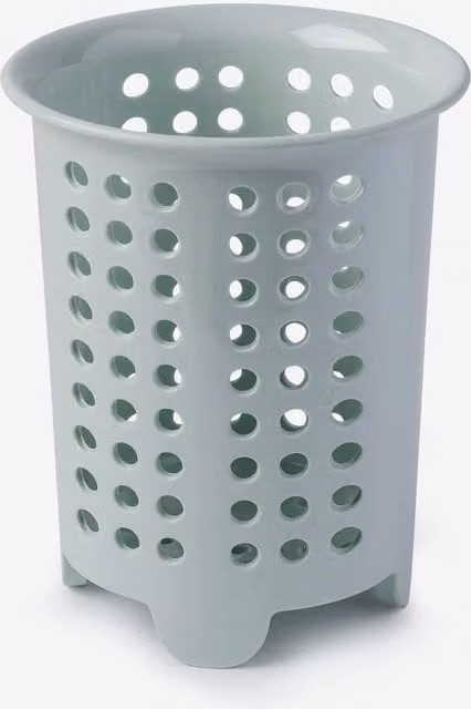 Zeal Melamine Cutlery Drainer and Utensil Pot in Green, W/D/H: 14 x 14 x 17 cm
