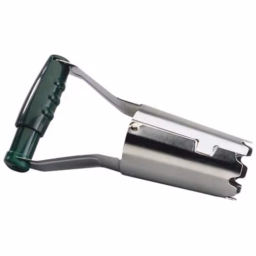 Draper Bulb Planter, Chrome Plated Steel Garden Planting Hand Tool with Spring Handle – 2