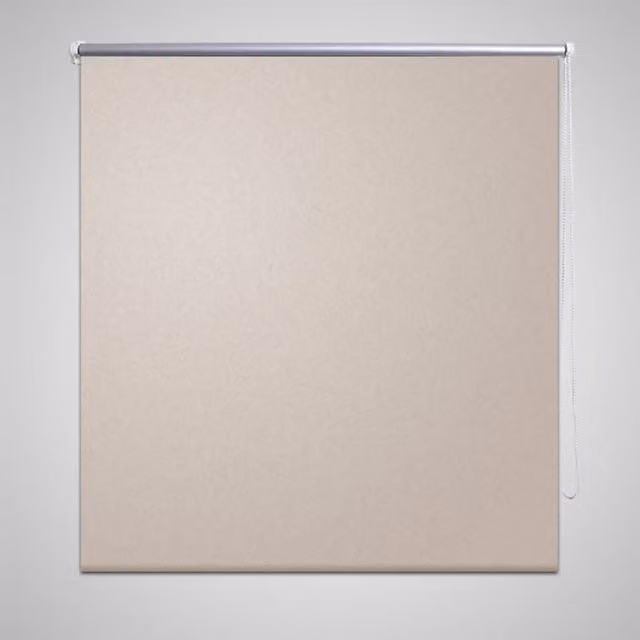 Berkfield Home Blackout Roller Blind, Beige, W: 160 cm, H: 175 cm