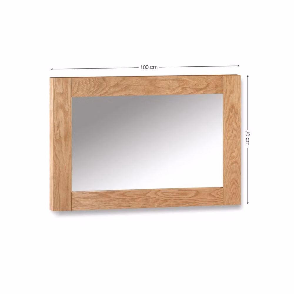 Cheshire Montierre Classic Rectangular Wood Framed Wall Mirror in Brown – 2