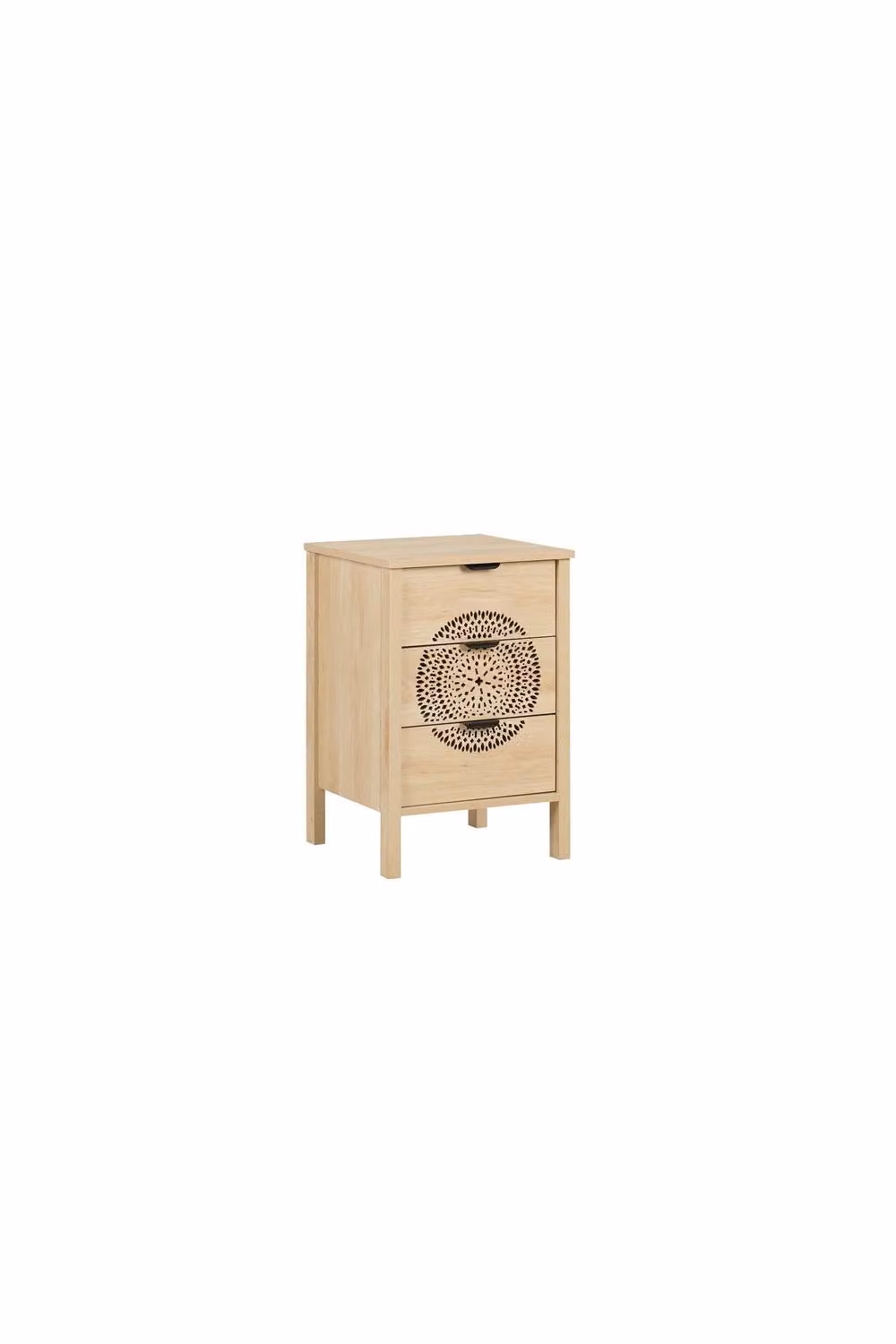 Birlea Flora 3 Drawer Bedside Cabinet in Oak – 3