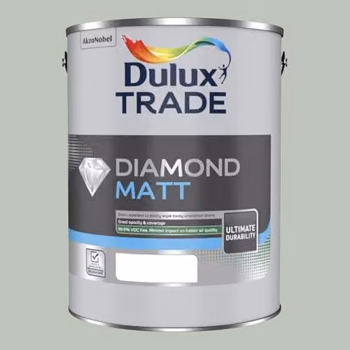Dulux Trade Diamond Matt Paint in Tranquil Dawn, Grey/Multicolour, 5 l