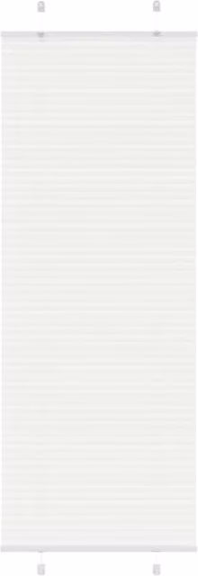 Berkfield Home Single Pleat Corded Blind in White Polyester, W: 80 cm, H: 200 cm