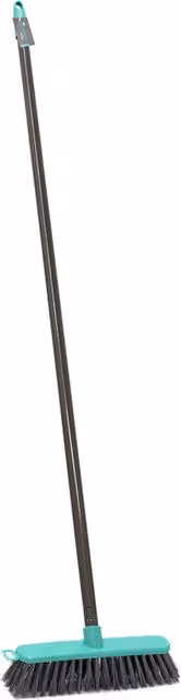 JVL Lightweight Outdoor Hard Bristle Sweeping Broom in Grey and Multicolour