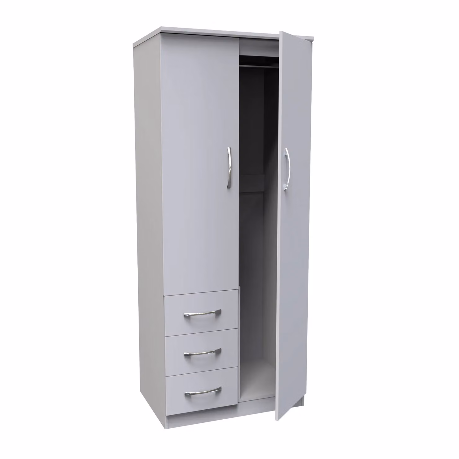 Ready Assembled 2 U Hampshire Double Combi Wardrobe in White – 2