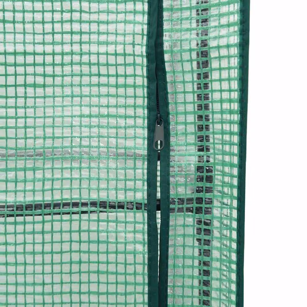 Berkfield Home Raised Bed with Greenhouse Cover in White Rattan Look, W/D/H: 160 x 40 x 123 cm – 4