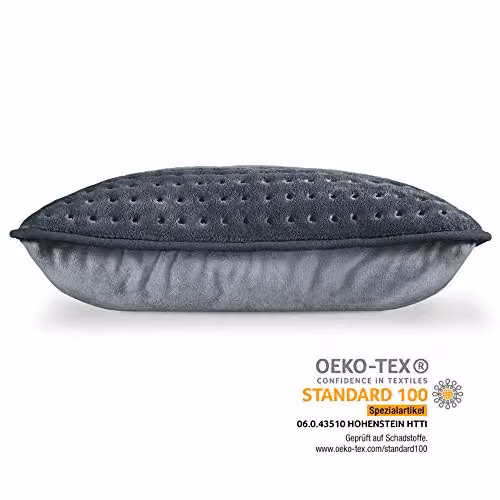 Beurer Cosy Heated Cushion in Grey with 3 Temperature Settings and Rapid Heat Up, W/D/H: 40 x 30 x 3 cm – 5