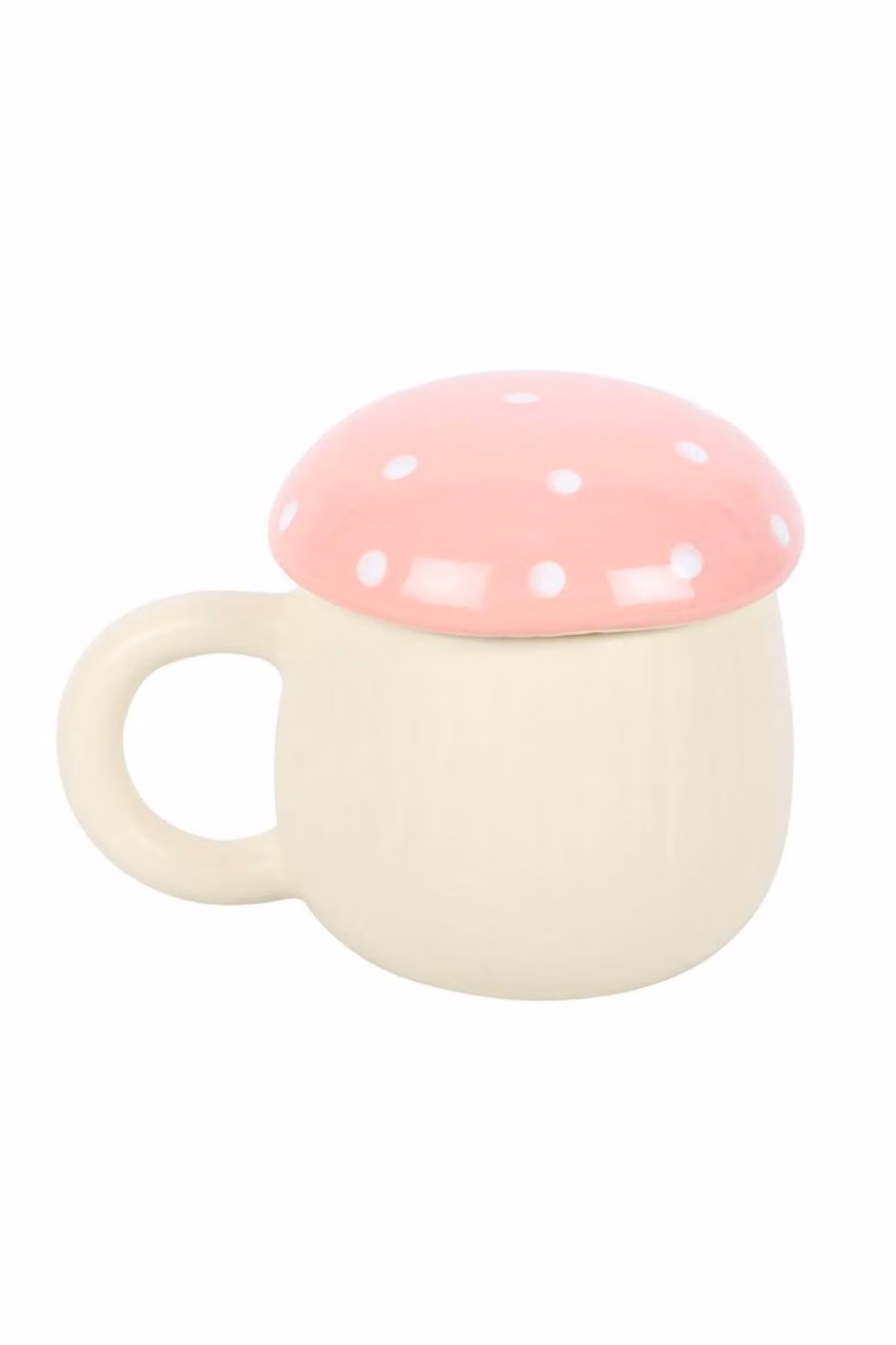 KDMD Pink Mushroom Ceramic Mug, 350ml, Woodland Toadstool Design – 2