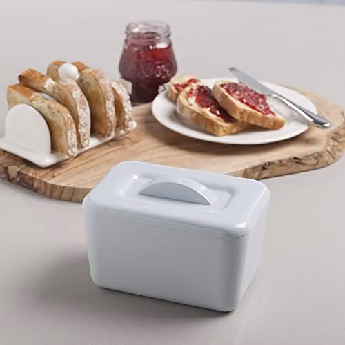 Zeal Melamine Insulated Butter Dish with Lid in Blue – 2