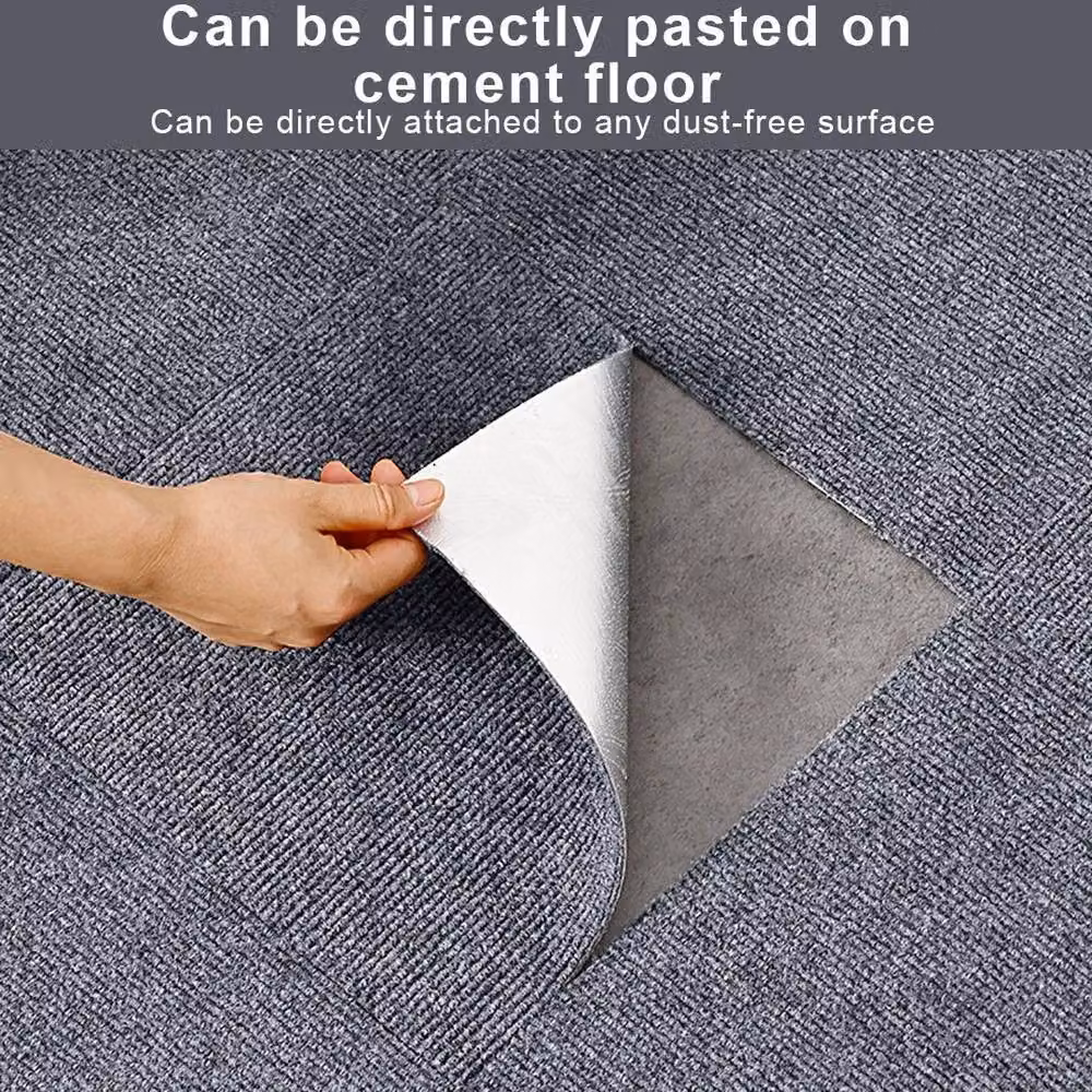 SPETLEK Grey Heavy Commercial Retail Carpet Tiles, 5m2 Box, W: 52 cm x L: 1000 cm – 3