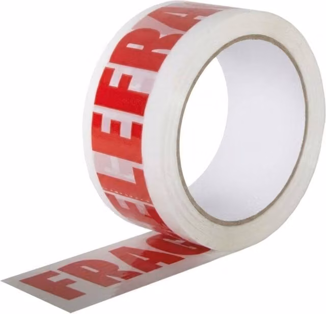 Bedsland Fragile Packing Tape in Transparent, 48 mm x 40 m
