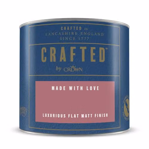 Crown Crafted Matt Emulsion Paint Tester Sample Pink 125ml – 4