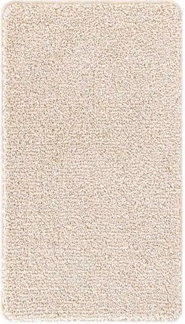 Berkfield Home Rectangular Non-Slip Bath Mat in Beige, W: 70 cm, L: 120 cm