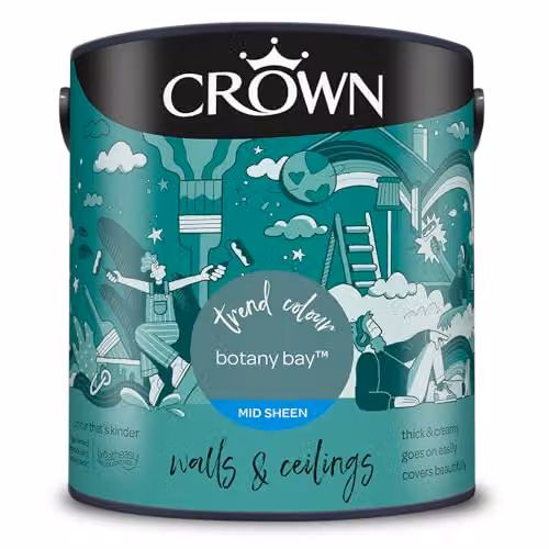 Crown Botany Bay Silk Emulsion Walls and Ceilings Paint, 2.5 l
