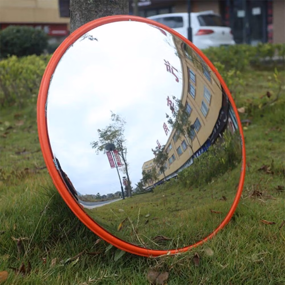NESTLUNE Silver Wide Angle Security Curved Convex Road Mirror, 30 cm Wide – 3