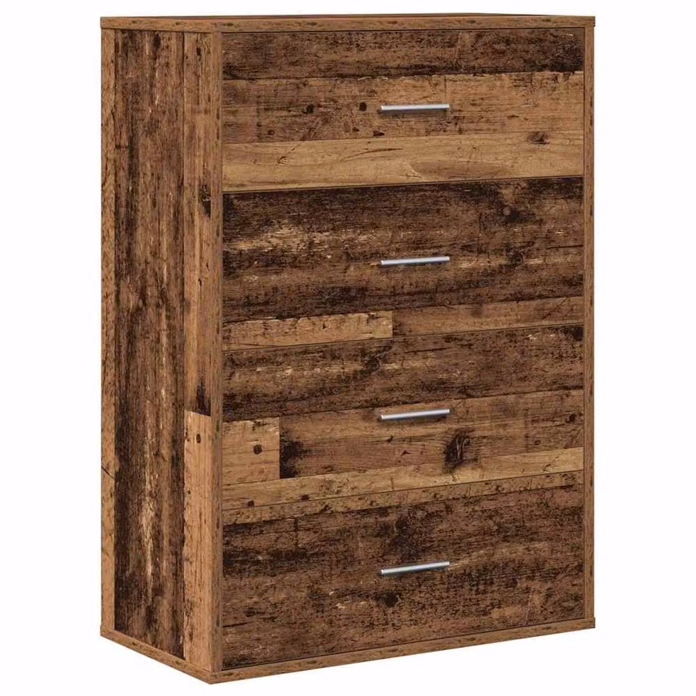 Berkfield Home Rustic Sideboard with Drawer in Brown, W/D/H: 60 x 31 x 84 cm – 3