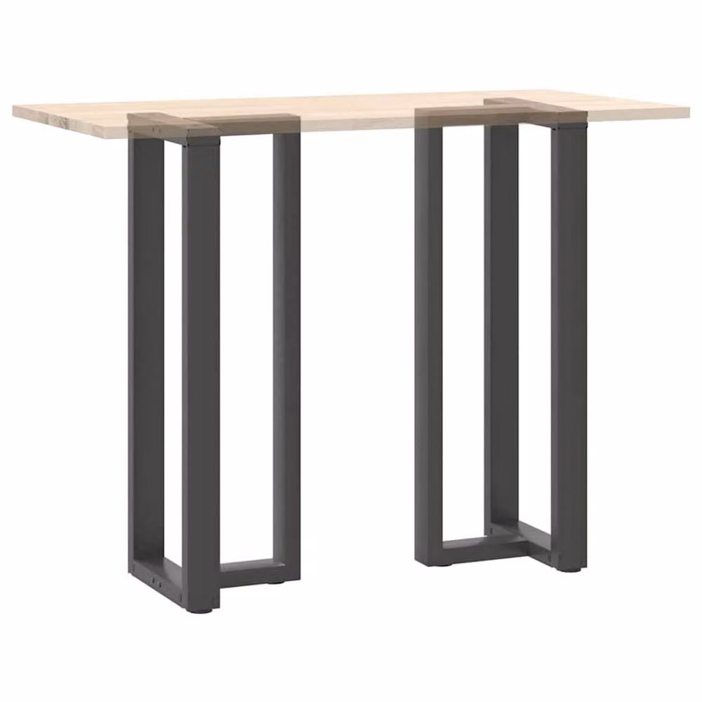 Berkfield Home Modern T-Shaped Bar Table Legs, 2 Pieces, Anthracite Grey, W: 50 cm, D: 35 cm, H: 110-111 cm – 4