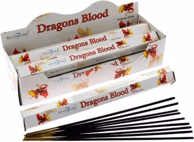 Stamford Dragons Blood Premium Hexagonal Incense Sticks, White