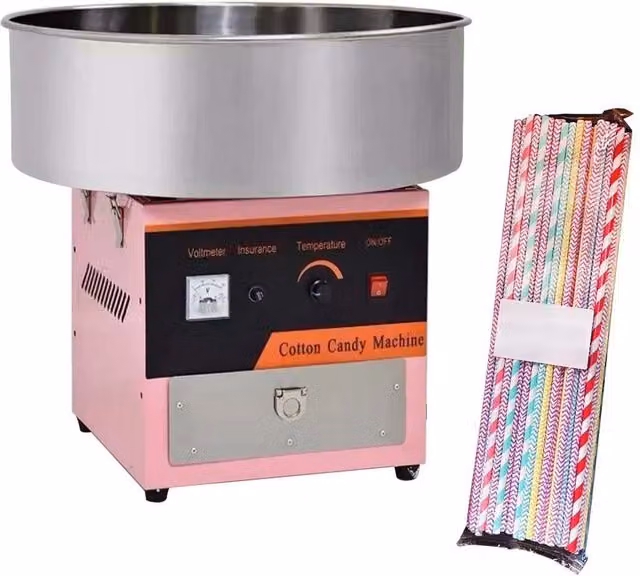 SPETLEK Commercial Electric Party Candy Floss Machine with Digital Display in Pink – 1