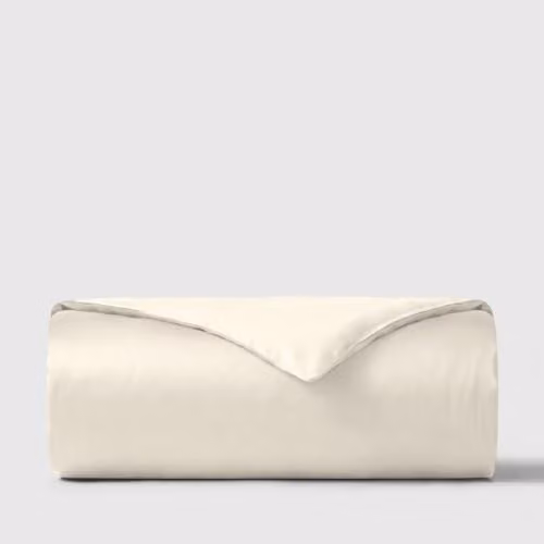 Bedable Cotton Sateen Duvet Cover, 460 Thread Count, Beige – 1