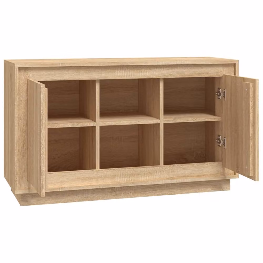 Berkfield Home Sonoma Oak Sideboard in Light Oak, W/D/H: 102 x 35 x 60 cm – 2