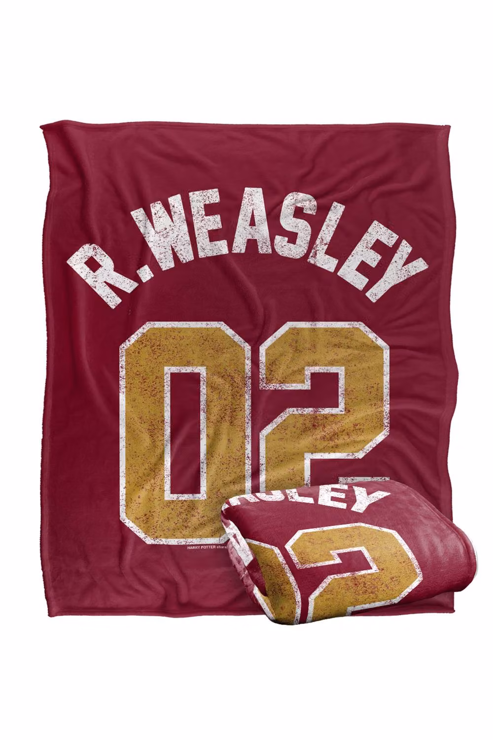 LOGOVISION Harry Potter Weasley Jersey Silky Touch Super Soft Fleece Throw Blanket, Red and Multicolour, W: 127.0 cm, H: 152.4 cm – 7